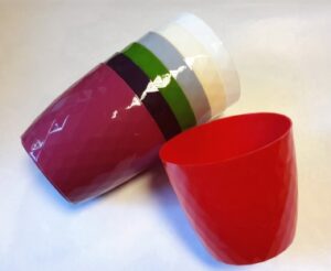 Plastmasas puķu pods Cristal 37-144 / d 12 cm