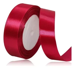 Satīna lenta - gaiša burgundija - 007T / 3mm - 50mm