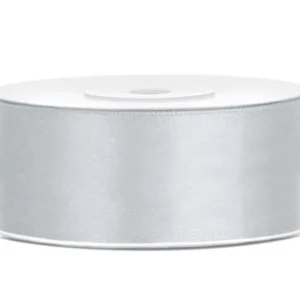 Satīna lenta - sudraba -018 / 3mm - 50mm