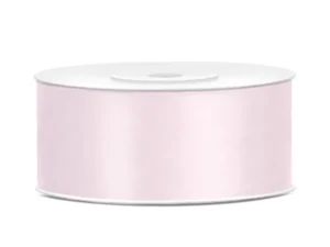 Satīna lenta -  gaiša pūderrozā - 081PJ / 3mm - 50mm