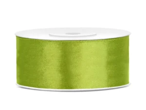 Satīna lenta -ābolu zaļa- 102J / 3mm - 100mm