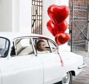 Folija balons - sirds  61 cm