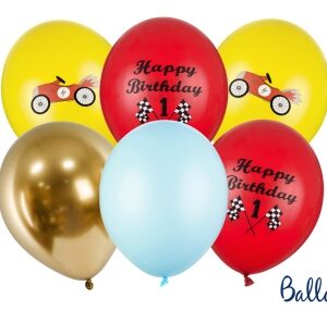 Balonu kompl. Happy Birthday 111-205 / 6 gab, 30 cm