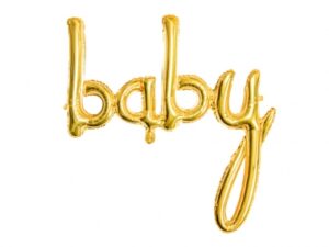 Folija balons - Baby, gold , 73.5x75.5cm