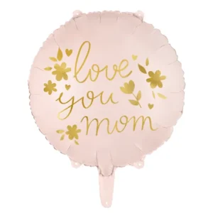 Folija balons -  "Love you mom" 45 cm