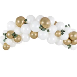 Balonu vītne - white and gold, 200cm 111-218