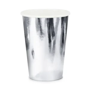Papīra glāzes - sudraba 6 gab, 220 ml / 120-194