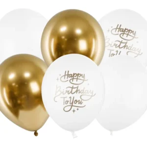 Balonu kompl. Happy Birthday 111-265 / 6 gab, 30 cm