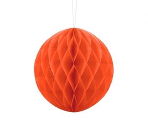 Zīdpapīra bumba no 10 cm - 40 cm oranža