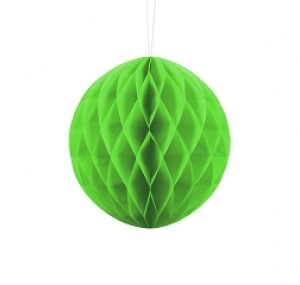 Zīdpapīra bumba no 10 cm - 40 cm koši zaļa