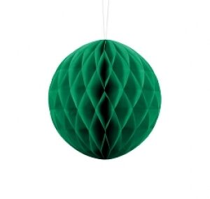 Zīdpapīra bumba no 10 cm - 40 cm tumši zaļa