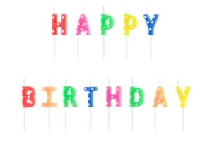 Jubilejas svecītes - Happy Birthday 130-262