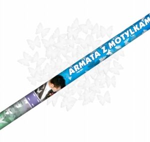 Konfetti (plaukšķene) ar baltiem taureņiem 120-887/ 80cm