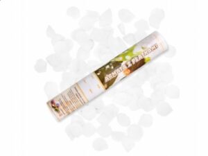 Konfetti (plaukšķene) baltas rožu ziedlapas 170-485 / 40cm