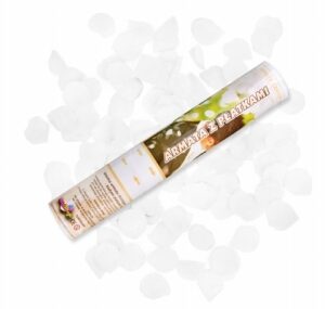 Konfetti (plaukšķene) baltas rožu ziedlapas 170-485 / 40cm