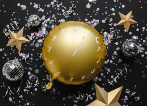 Folija balons - Pulkstenis, 45 cm - Image 2