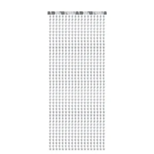 Aizkari - zvaigznes, sudraba, 100x245 cm