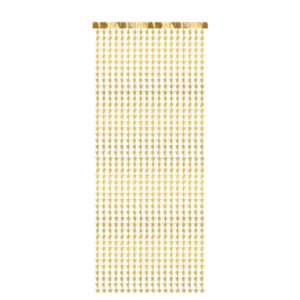 Aizkari - zvaigznes, zelta, 100x245 cm