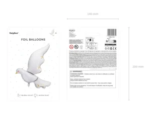 Folija balons - Balodis , 80 x 100 cm - Image 3