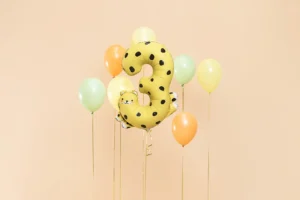 Folija balons, cipars 3- Gepards - Image 2