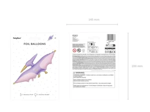 Folija balons - Pterodaktīls , 120 x 62 cm - Image 3