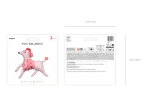 Folija balons - Pūdelis, 119 x 108 cm - Image 3