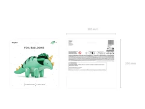 Folija balons - Triceratops , 101 x 60.5 cm - Image 3