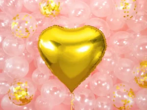 Folija balons - sirds  61 cm / 111-56 - Image 2