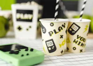 Papīra glāzes - Gamer / 120-591 - Image 2