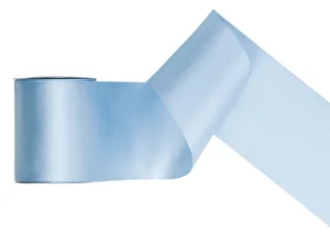 Satīna lenta -maigi, gaiši zila- 093J / 3mm - 100mm
