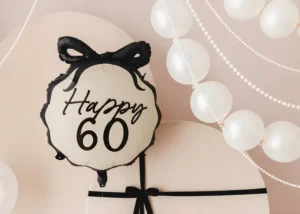 Folija balons - Happy 60, 47.5x45 cm  / 111-547 - Image 4