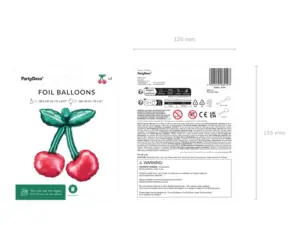 Folijas baloni "Ķirši vītnē", 28x31 cm / 111-632 - Image 3