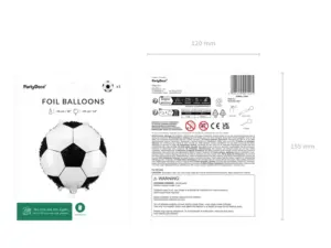 Folija balons - Futbola bumba , 35 x 35 cm  / 111-633 - Image 3