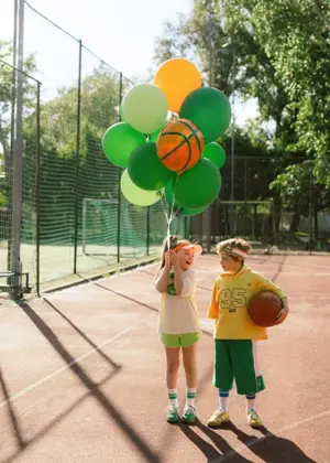 Folija balons - Basketbola bumba , 35 x 35 cm  / 111-634 - Image 2