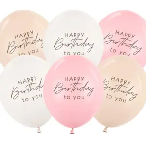 Balonu komplekts Happy Birthday, 6 gab / 111-642