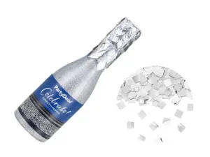 Konfetti (plaukšķene) ar sudraba strēmelēm, 20,5 cm / 120-786
