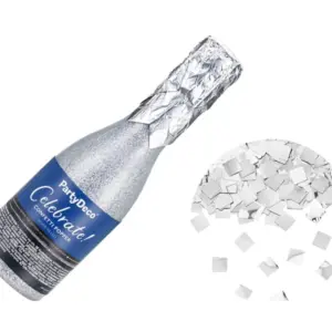 Konfetti (plaukšķene) ar sudraba strēmelēm, 20,5 cm / 120-786