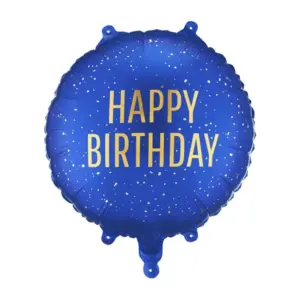 Folijas balons Happy Birthday, 35x35 cm/ 111-665