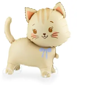 Folijas balons -Kaķis uz riteņiem, 61x65 cm / 111-695