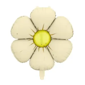 Folijas balons Daisy garlands, diameter 65 cm, cream / 111-661